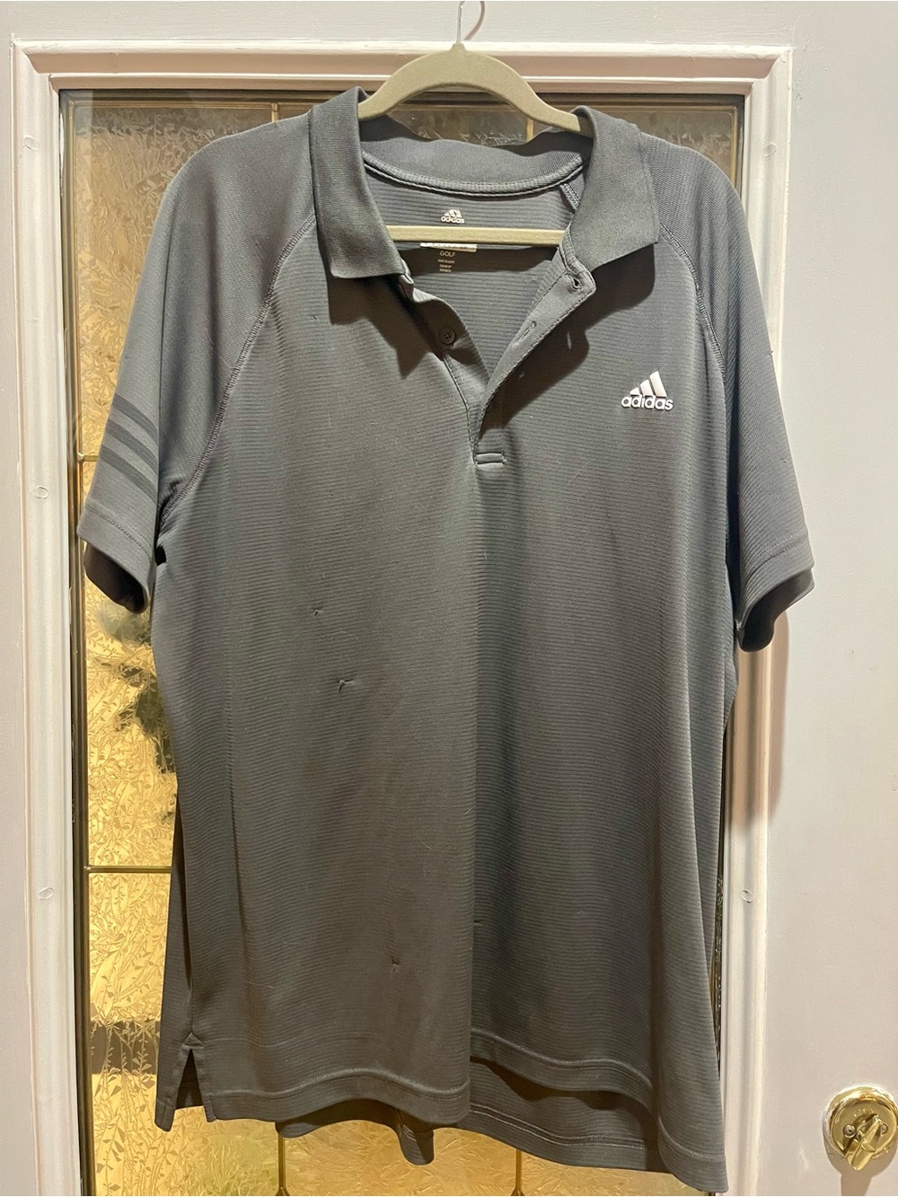 Adidas Men’s Gray Golf Polo